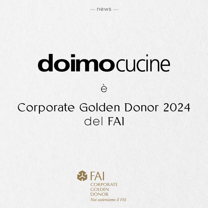 Corporate Golden Donor del FAI: Doimo Cucine c’è